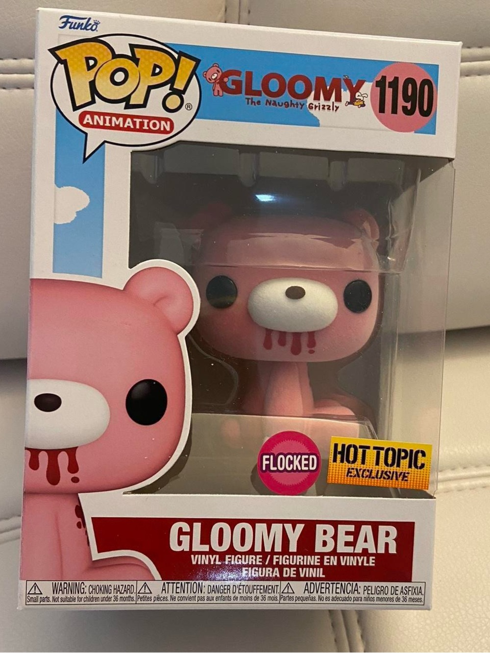 Gloomy Bear Flocked Funko Pop 1190